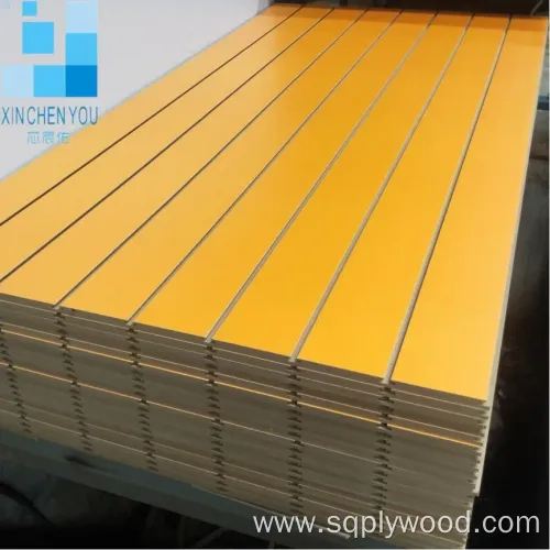 Factory Grooved MDF 18mm Melamine Slot MDF Panel with Aluminum Inserts
